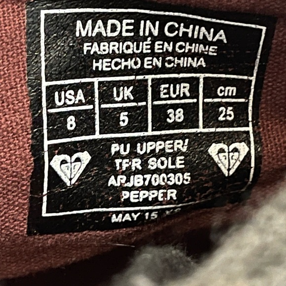 - Authentic ✨ROXY FOLD OVER COMBAT BOOTS SIZE 8 Excellent Condition - Picture 12 of 12